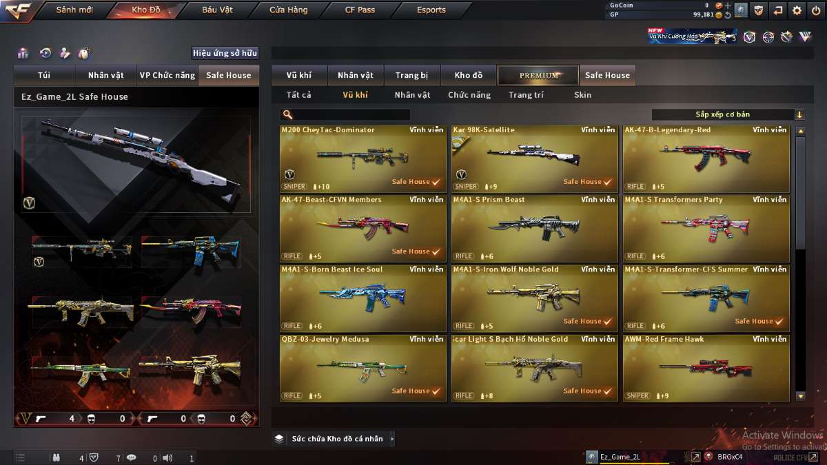 shop acc cf uy tin gia re